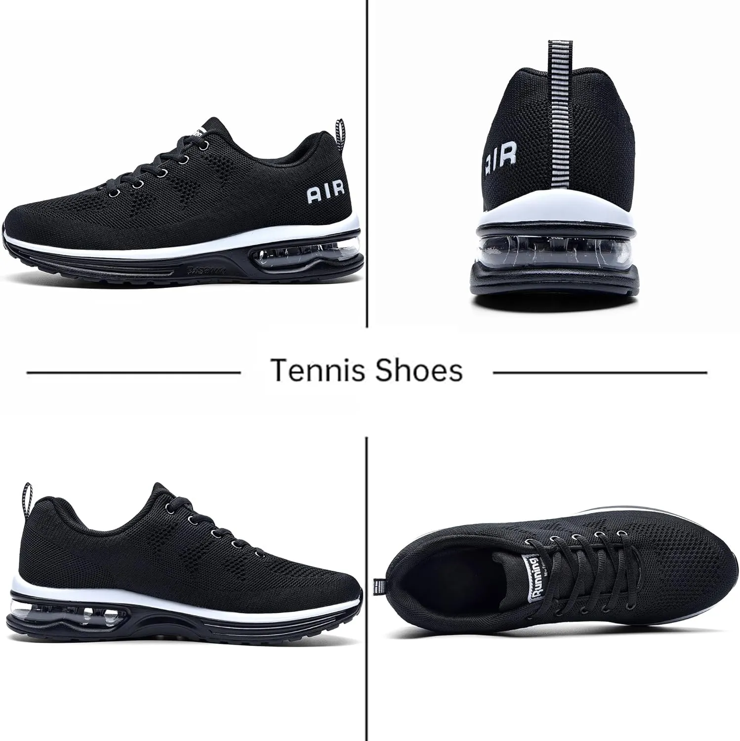 QAUPPE Mens Running Shoes Athletic Trail Tennis Sneaker (US7-12.5 D(M)