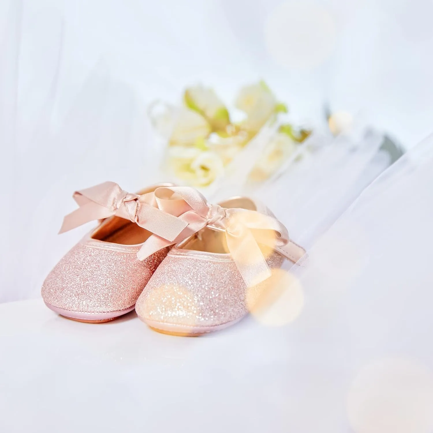 Soft Sole Baby Dress Shoes - Infant Baby Walking Shoes Moccasinss Rubber Sole Crib Shoes.