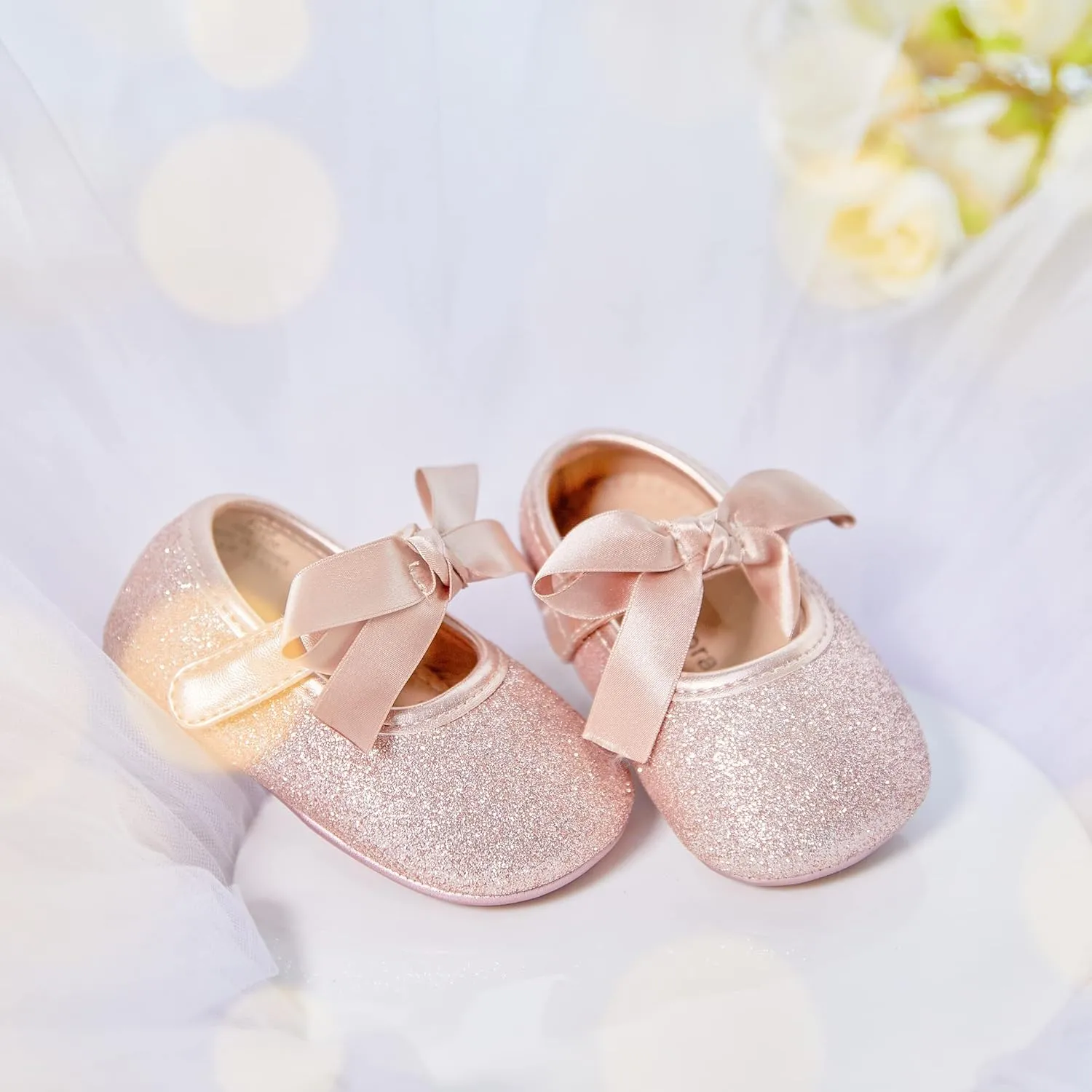 Soft Sole Baby Dress Shoes - Infant Baby Walking Shoes Moccasinss Rubber Sole Crib Shoes.