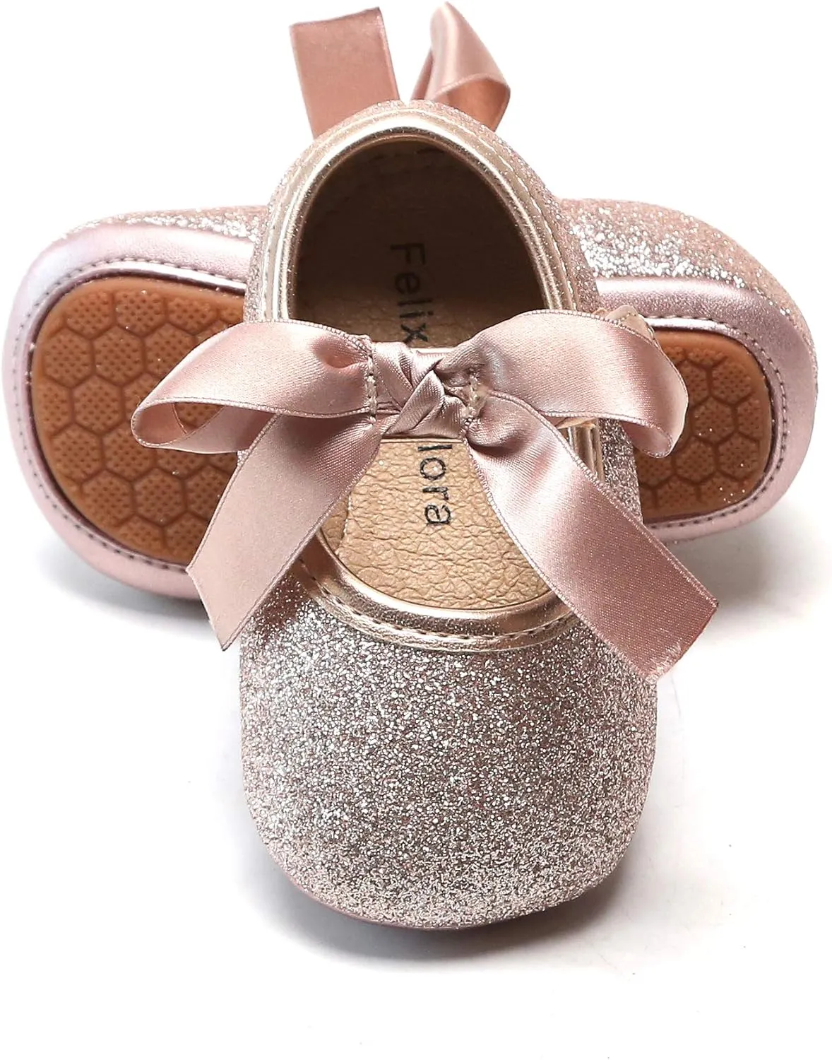 Soft Sole Baby Dress Shoes - Infant Baby Walking Shoes Moccasinss Rubber Sole Crib Shoes.