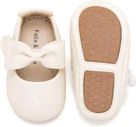 Soft Sole Baby Dress Shoes - Infant Baby Walking Shoes Moccasinss Rubber Sole Crib Shoes.