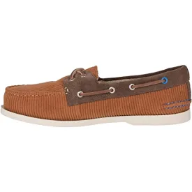 Sperry Men's Authentic Original 2-Eye Boat Shoe, TAN Cord, 10 M US