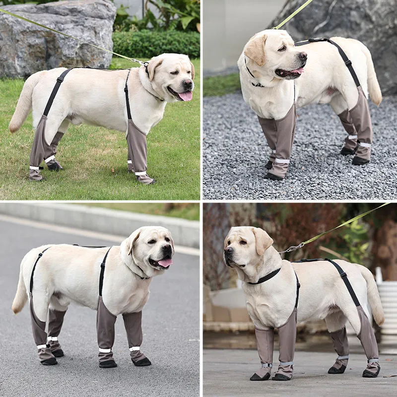Waterproof Reflective Dog Boots Outdoor Walking Running Hiking Booties