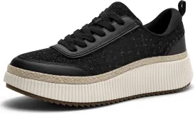 Women Espadrille Platform Sneakers Chunky Fashion Casual Shoes for Women Comfortable Walking Sneakers